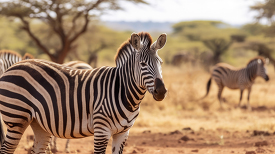 zebras side view at Samburu National Reserve Kenya
