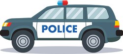 police car SUV transportation clipart
