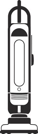 small upright vacuum front view black outline clip art