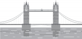 westminster bridge river thames london england gray color clipar