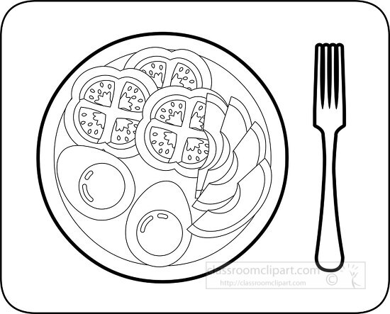 boiled egg breakfast plate printable cutout