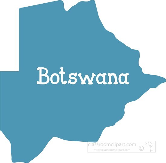 botswana color map a