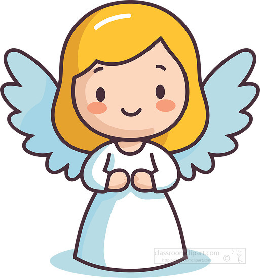 cartoon style cute angel