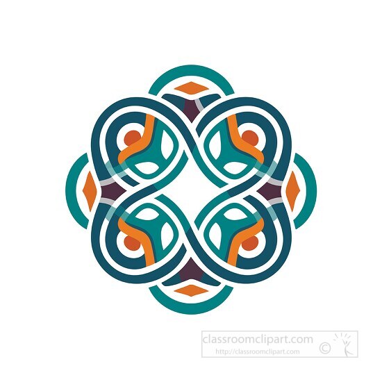 celtic knot design with a pattern of a heart