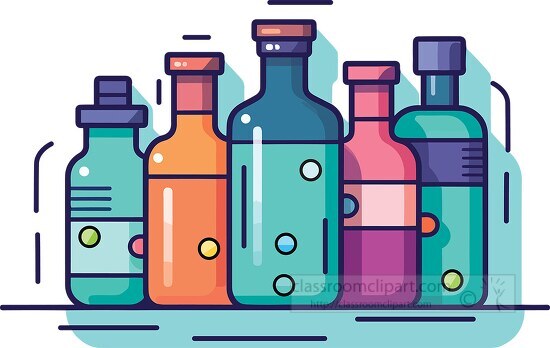 colorful group of medicines at a pharmacy