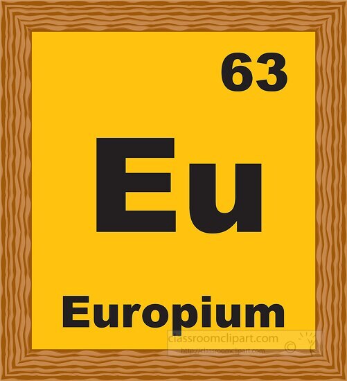 europium periodic chart clipart