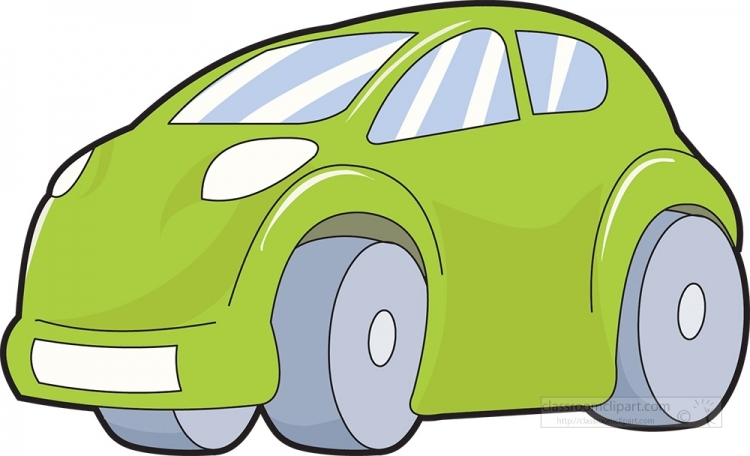 Green Cartoon Car Clipart