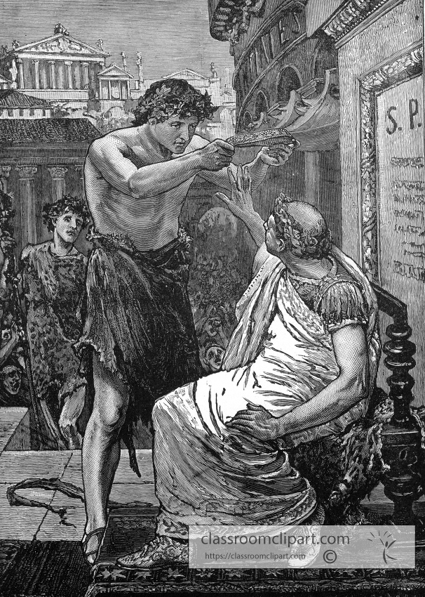 antonio offering the diadem to caesar