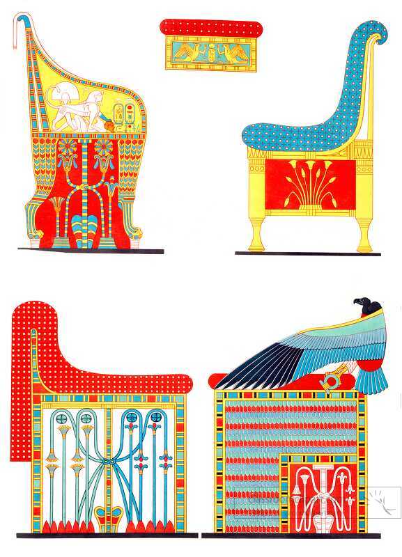 chairs from the necropolis of thebes