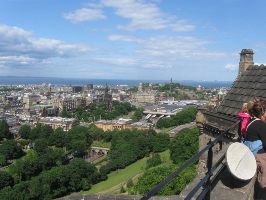 Edinburgh from its castle