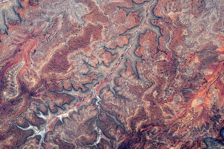 International Space Station water valley color magnificent