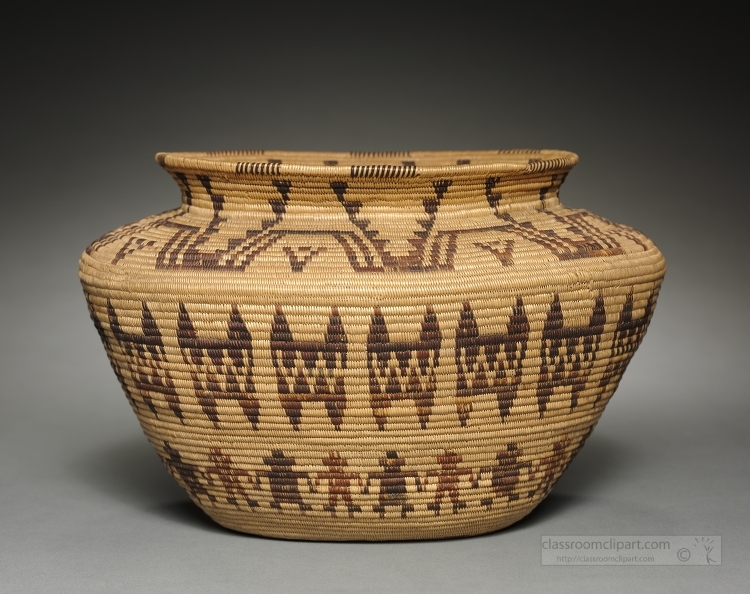 Jar-shaped Basket Native North America