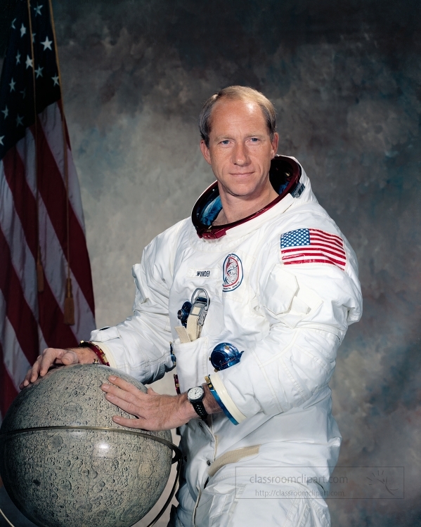 portrait of Apollo 15 Command Module Pilot Al Worden