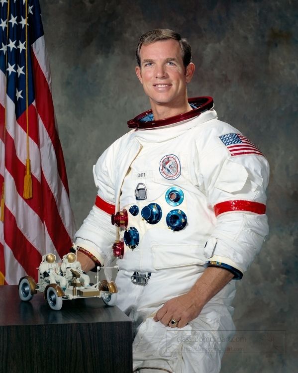 portrait of Apollo 15 Commander David Scott