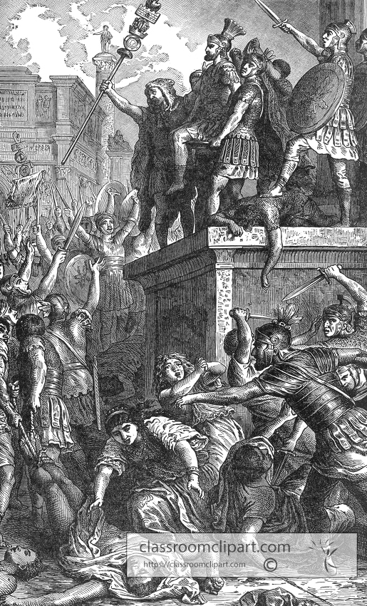 revolt of guards over Nero
