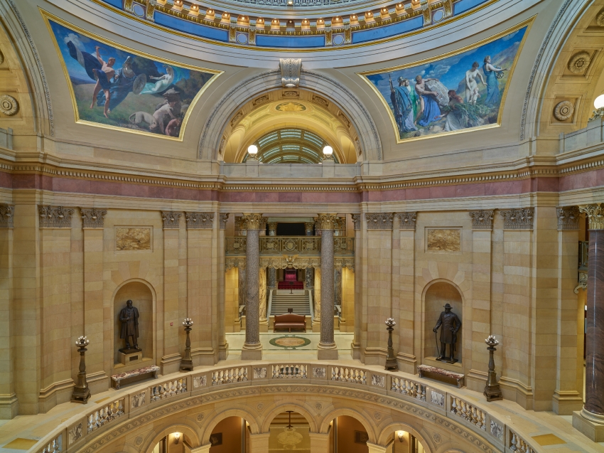 Rotunda of the Minnesota Capitol in St Paul
