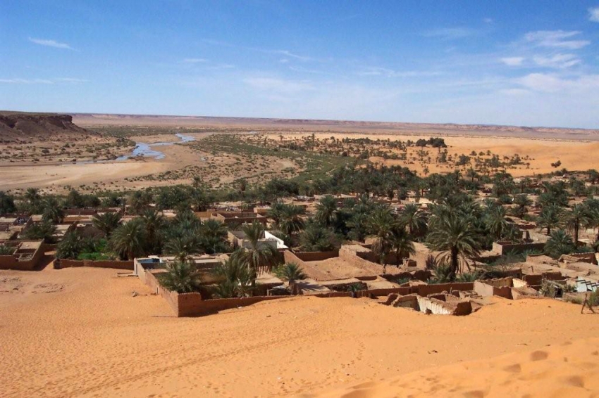 The oasis village of Beni Abbes
