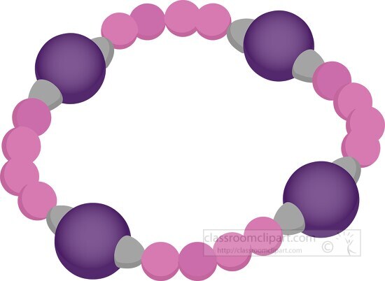 purple pink beaded braclet jewelry