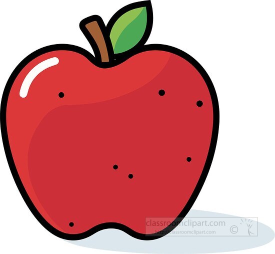 simple ripe red apple