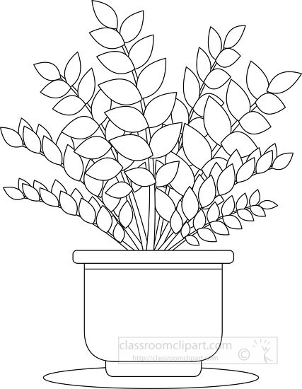 zz zanzibar gem house plant printable cutout clip art