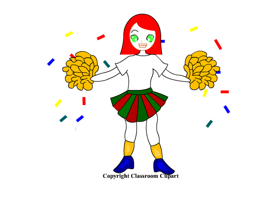 free animated clipart of cheerleaders - photo #11