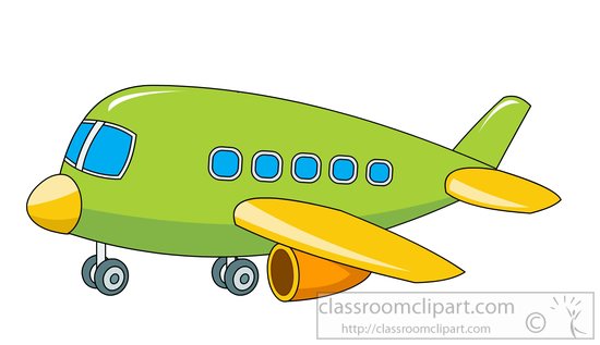 green airplane clipart - photo #24
