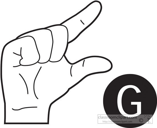 american-sign-language-sign-language-letter-g-outline-classroom-clipart