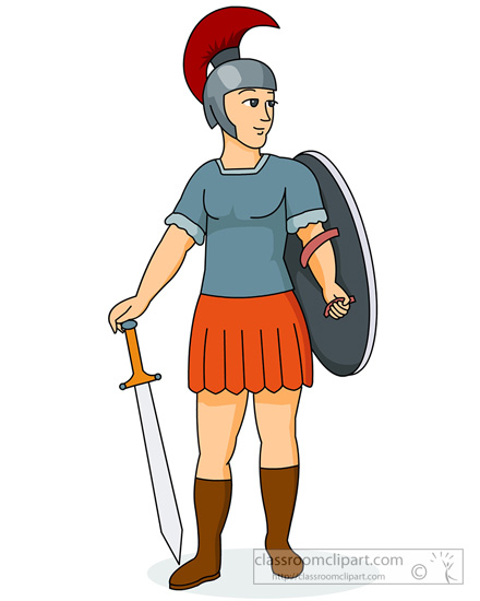 soldier-uniform-sword-shield-ancient-rom