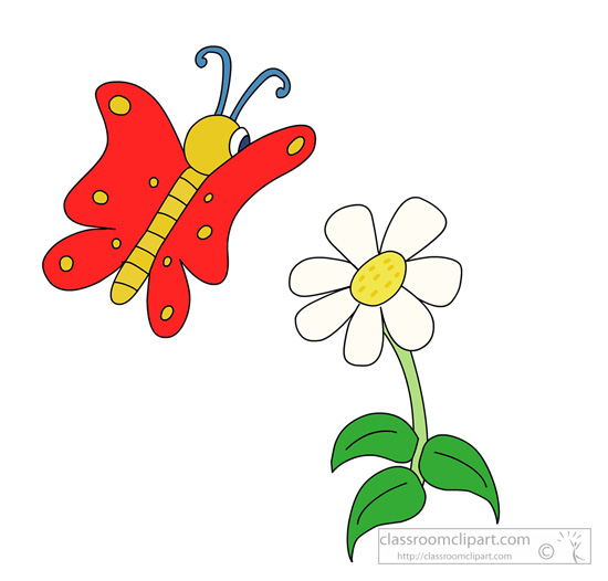 butterfly and flowers clip art free - photo #47