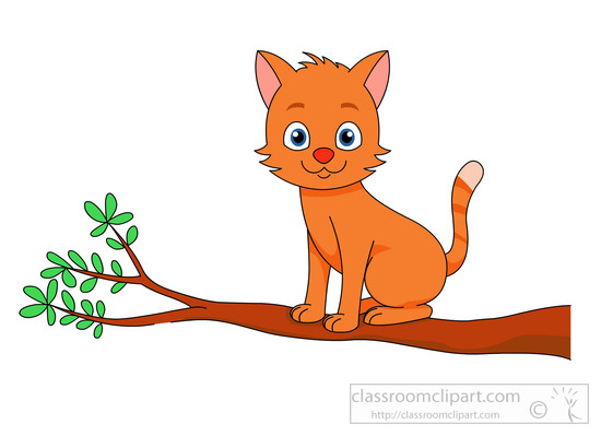 clipart cat in tree - photo #11