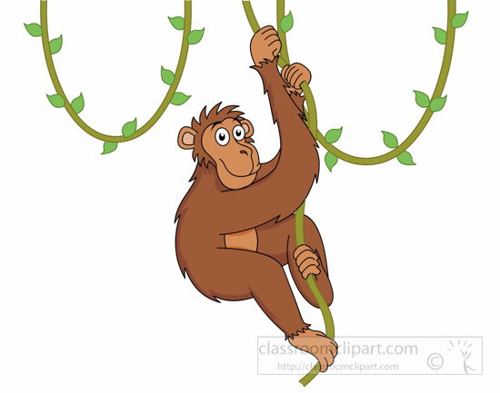 monkey vine clipart - photo #37