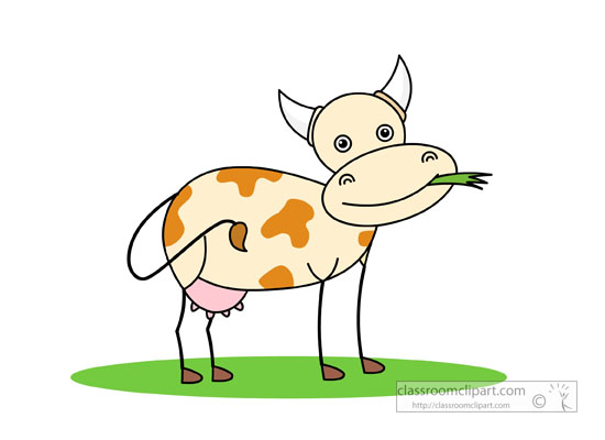 cow eating clipart - photo #26