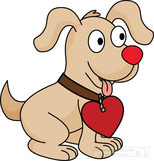 free dog valentine clipart - photo #13