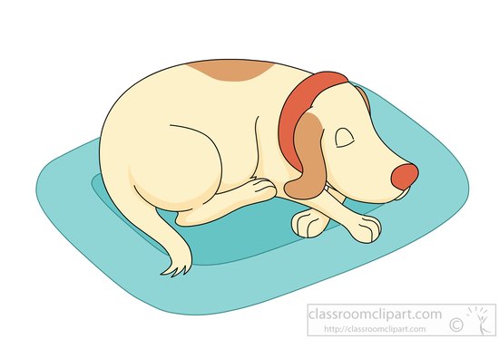 clipart dog in bed - photo #32
