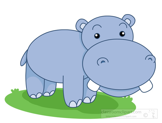 free baby hippo clipart - photo #11