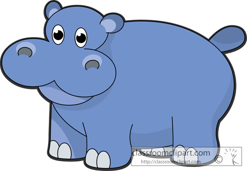 free baby hippo clipart - photo #34