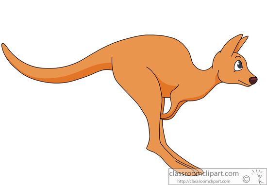 kangaroo jumping clipart - photo #11