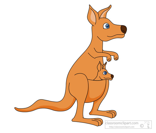 kangaroo joey clipart - photo #4