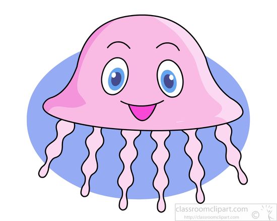 free cartoon jellyfish clipart - photo #50
