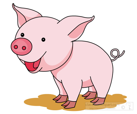 free clip art pink pig - photo #36