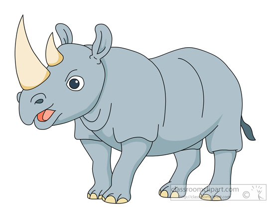 cartoon rhino clip art - photo #19