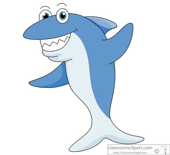 free cartoon shark clipart - photo #47