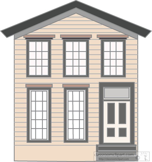 two storey house clipart - photo #3