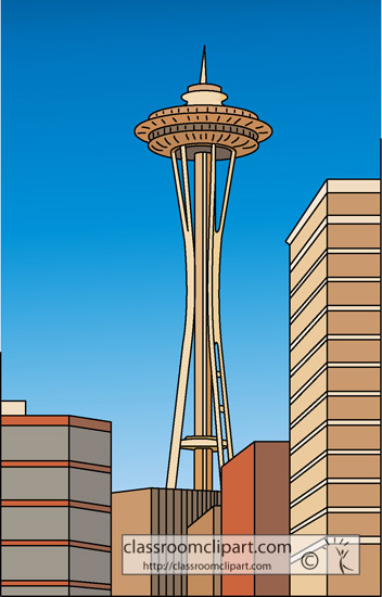 clipart of space needle - photo #27