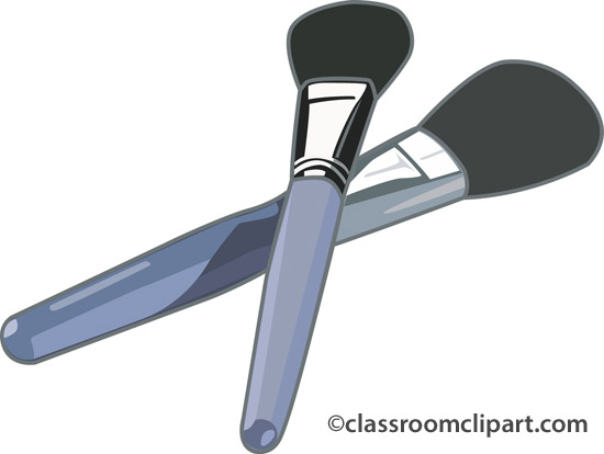 clipart makeup brushes - photo #4