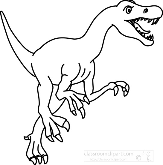 dinosaur clip art free black and white - photo #28