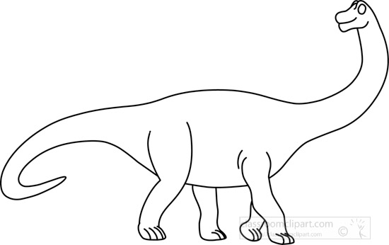 free black and white clipart of dinosaurs - photo #3