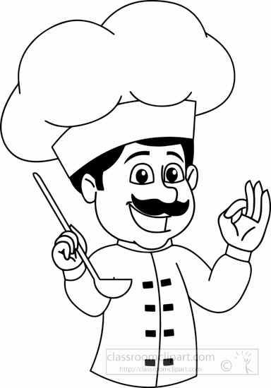 cooking clipart black and white - photo #21