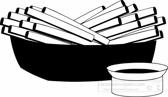 free black and white food clipart - photo #29