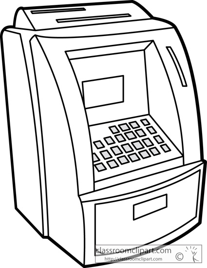 bank clipart black and white - photo #35